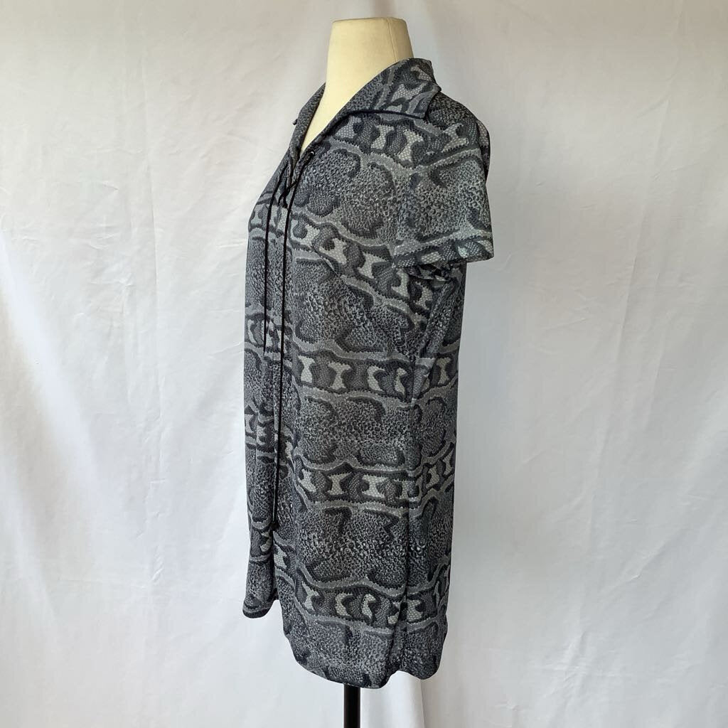 1960s Python Print Mini Dress
