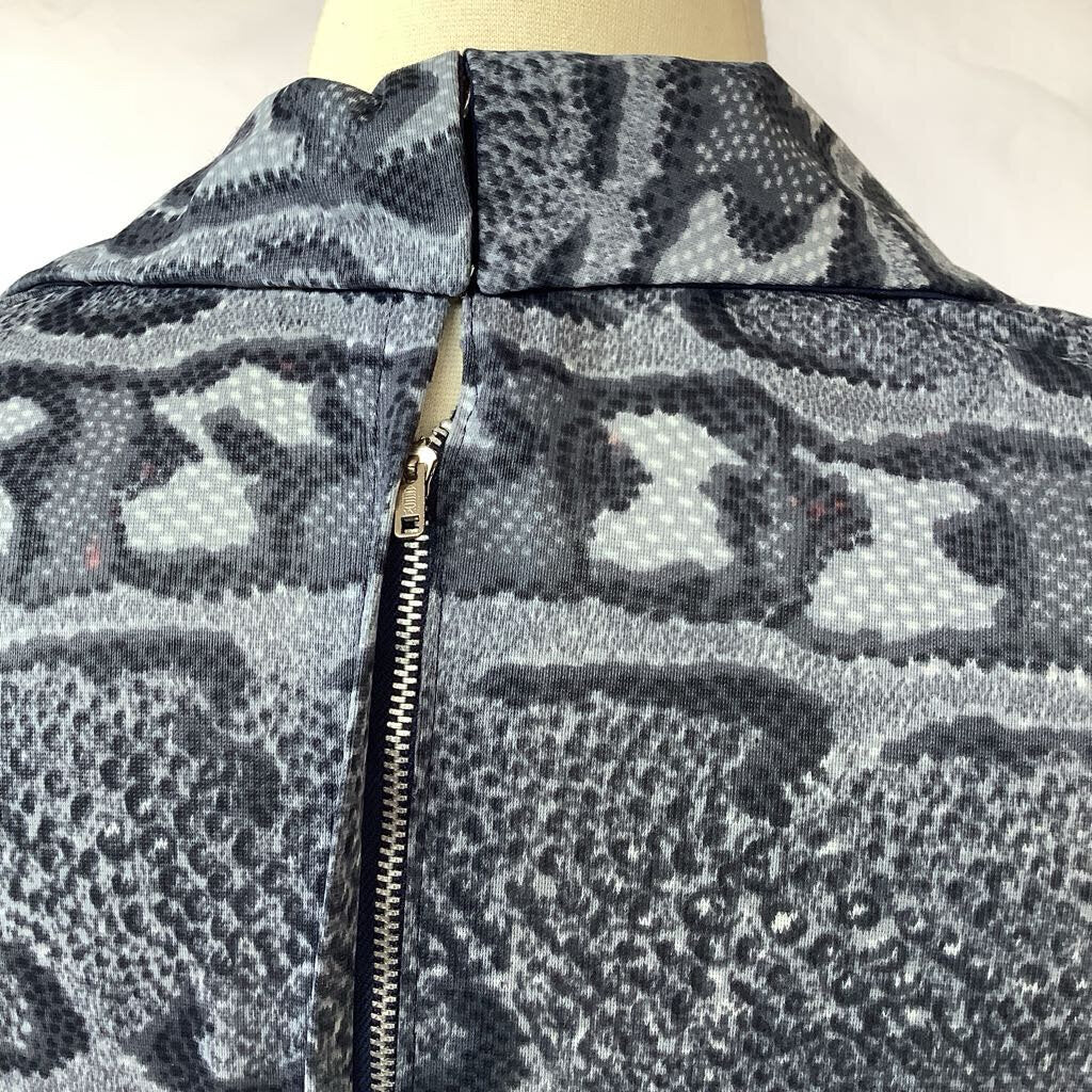 1960s Python Print Mini Dress