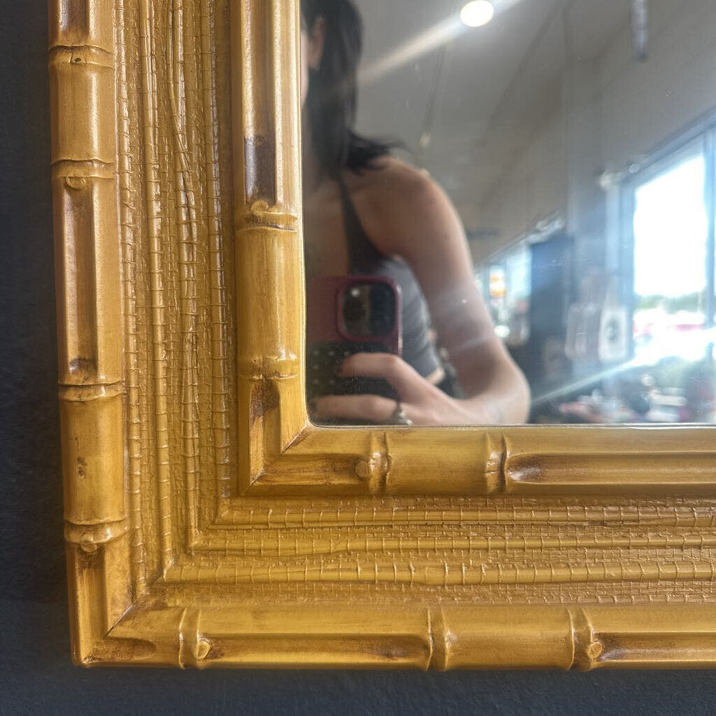 1970s Faux Bamboo Mirror