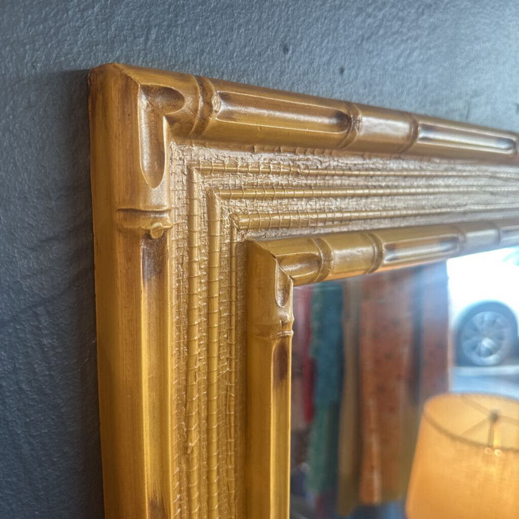 1970s Faux Bamboo Mirror