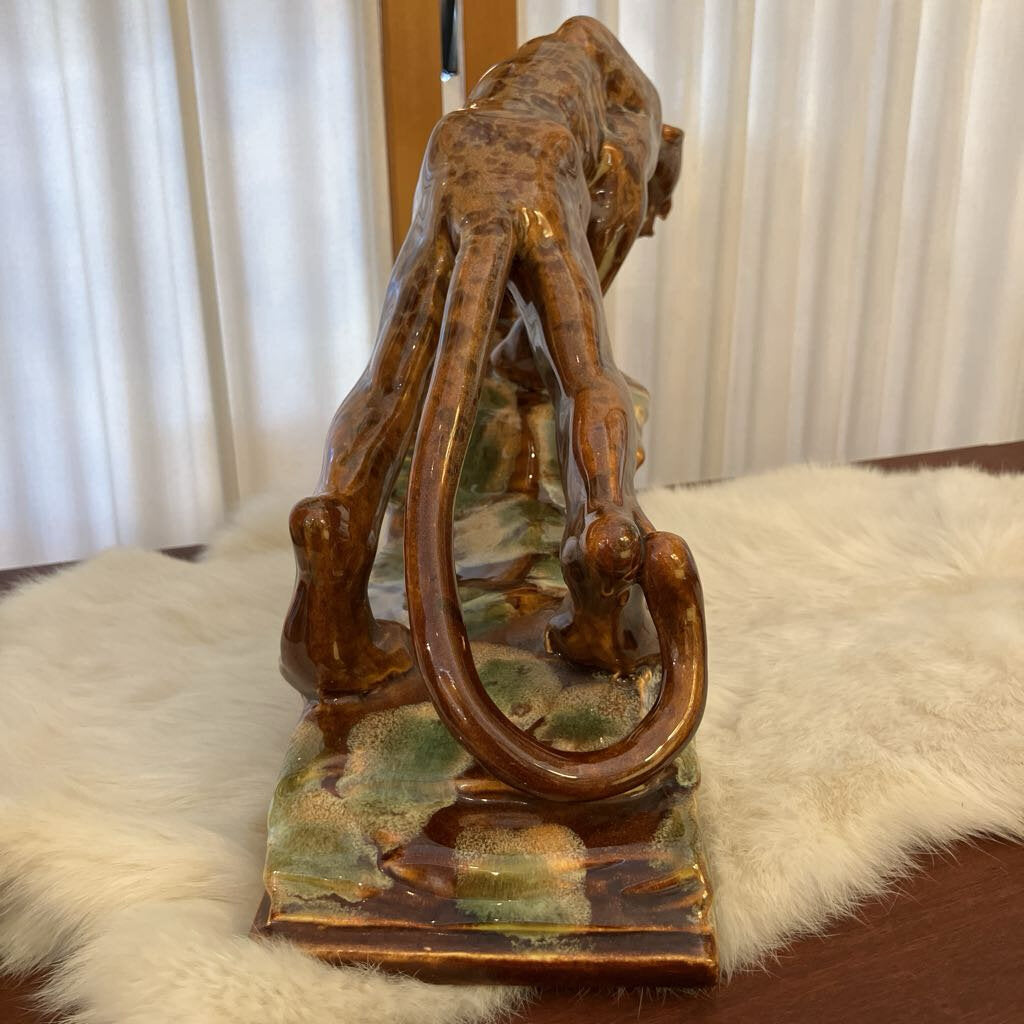 Vintage Royal Haeger Ceramic Leopard