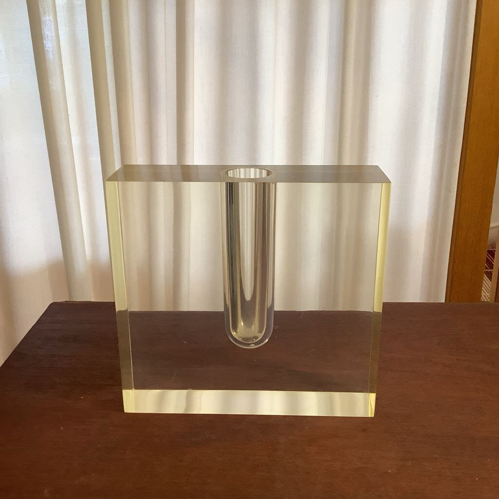 Lucite Bud Vase