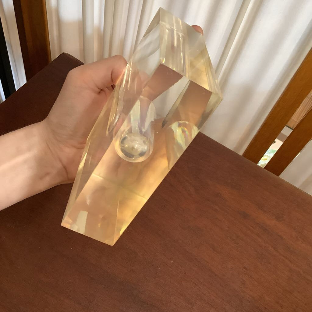 Lucite Bud Vase