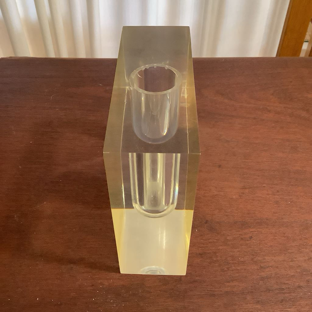 Mid Century Modern Small Lucite Bud Vase