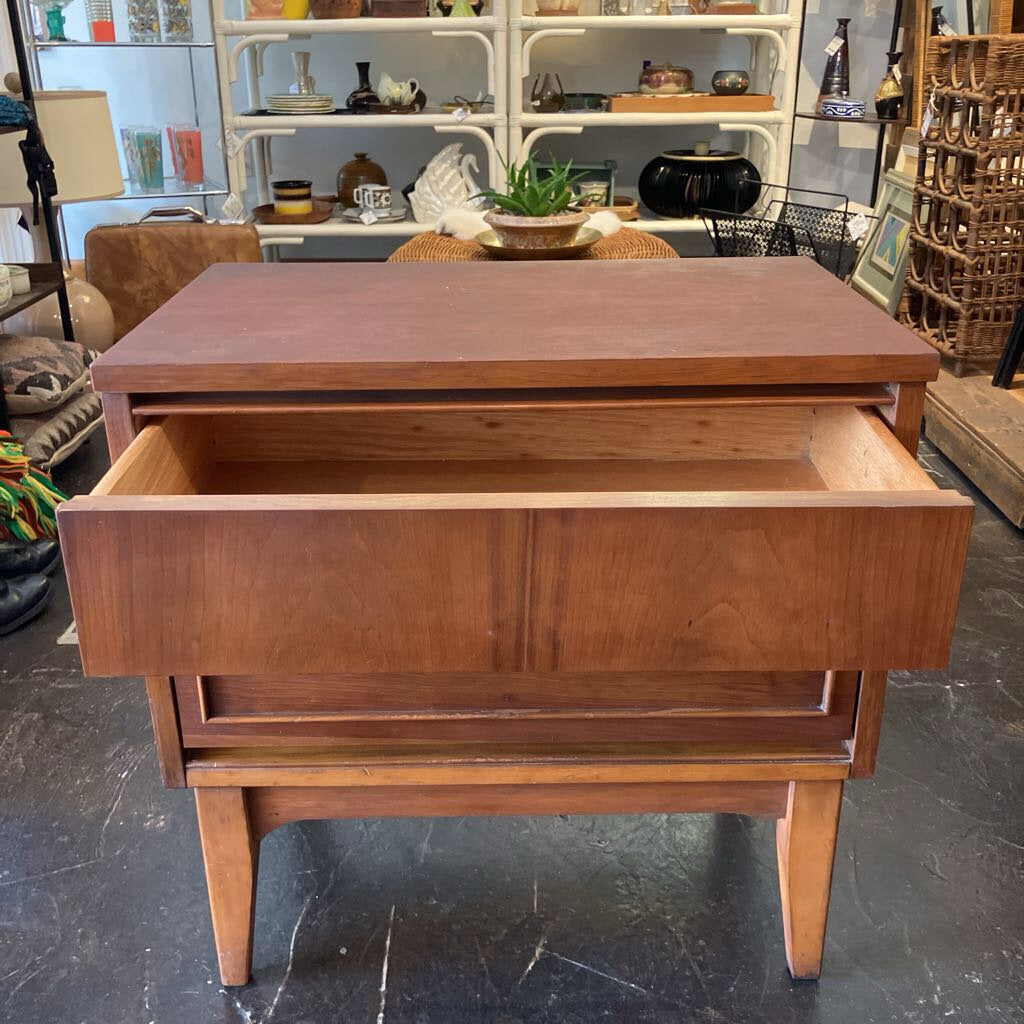 Mid Century Modern Walnut Nightstand