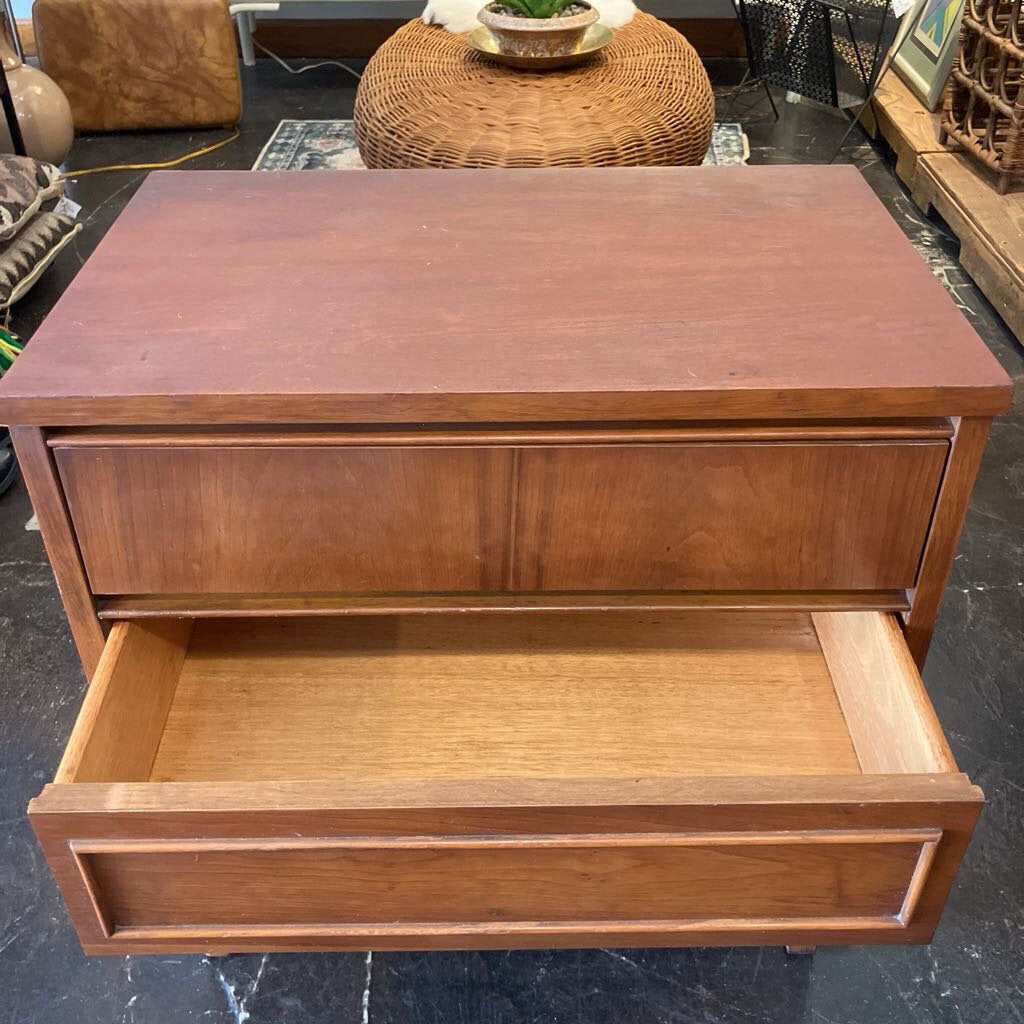 Mid Century Modern Walnut Nightstand