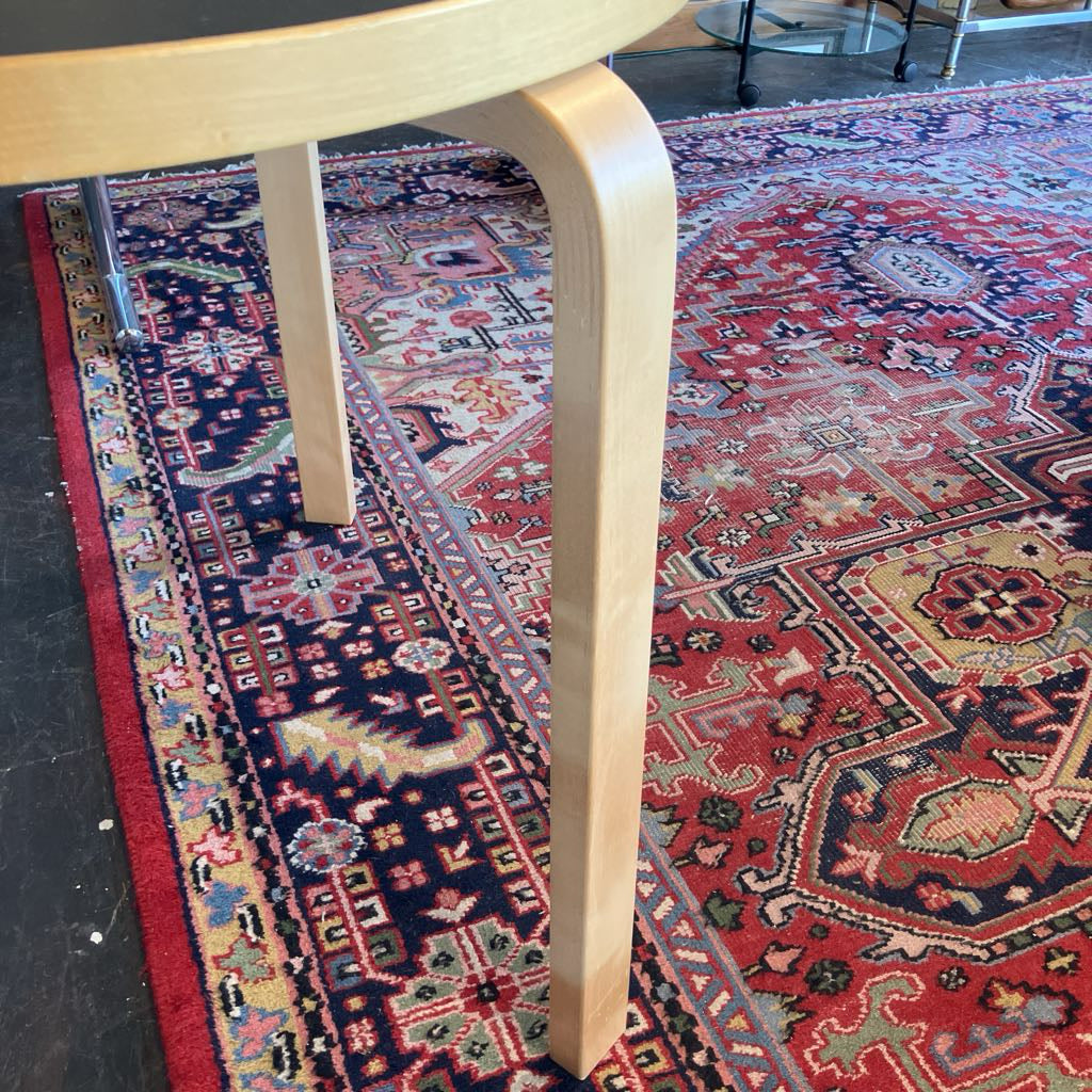 2010 Aalto Table 90B - Black Linoleum tabletop by Alvar Aalto from Artek