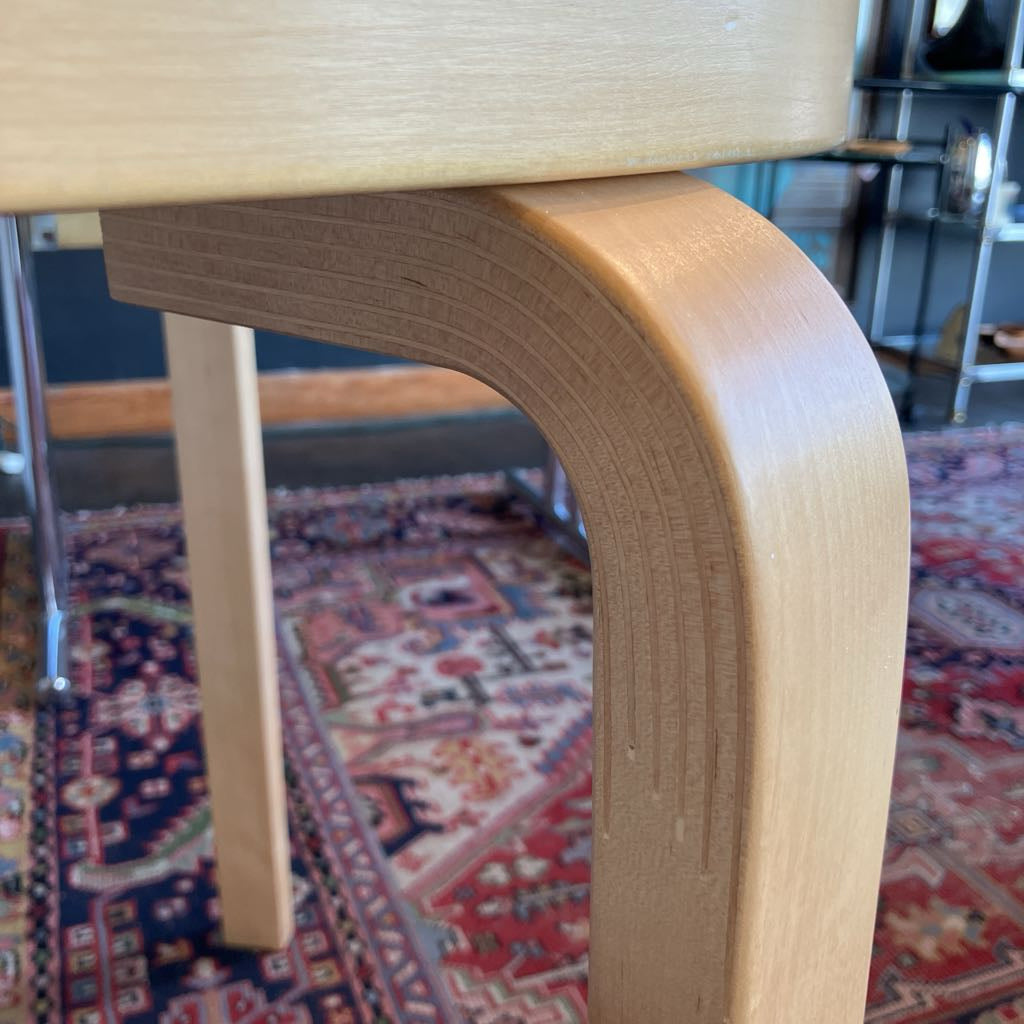 2010 Aalto Table 90B - Black Linoleum tabletop by Alvar Aalto from Artek