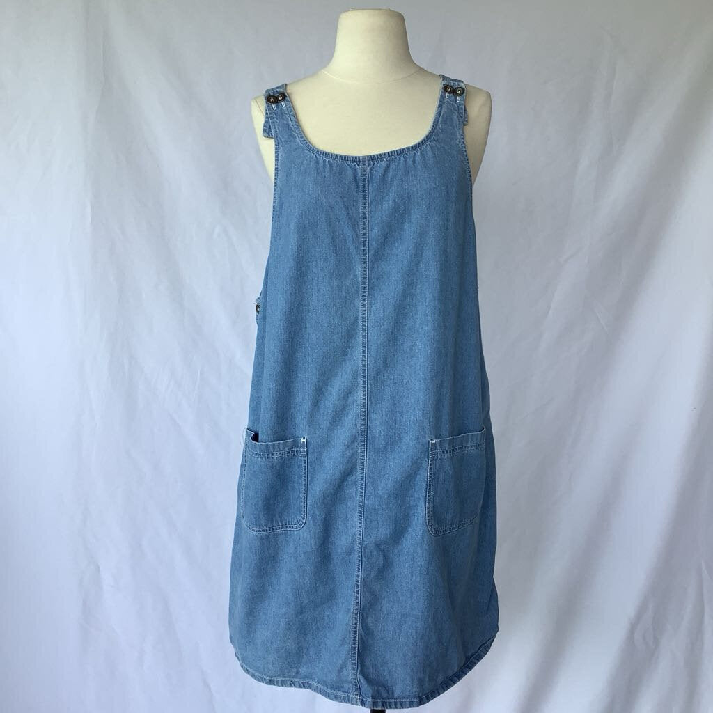 80s/90s Denim Dress/Overalls