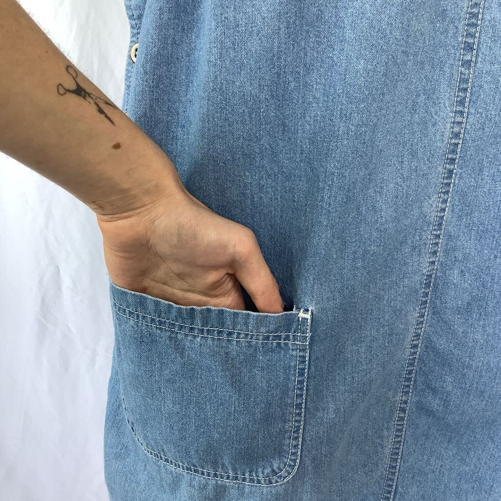 80s/90s Denim Dress/Overalls
