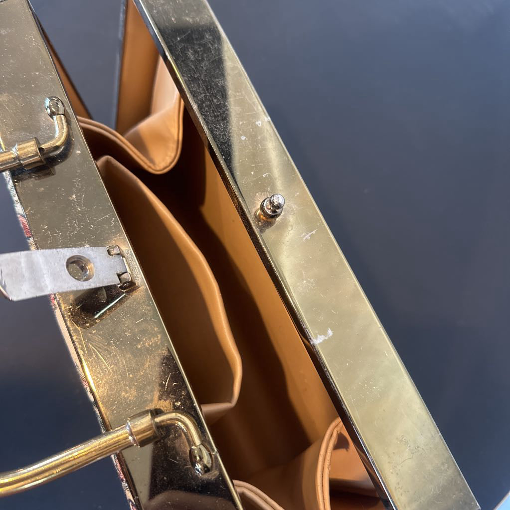 Vintage Tapestry Box Purse