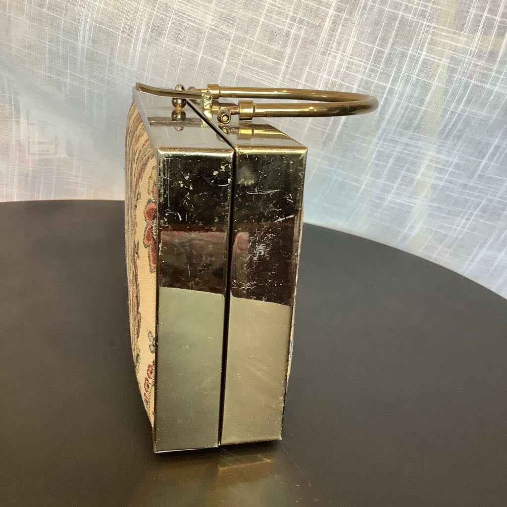 Vintage Tapestry Box Purse