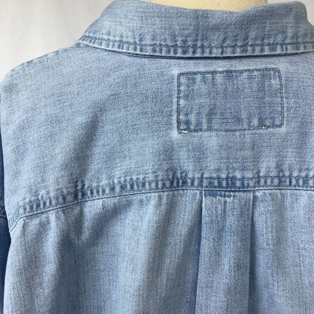 Pre 1981 Express Denim Button Down, Rare - Made in British Crown Colony of Hong Kong