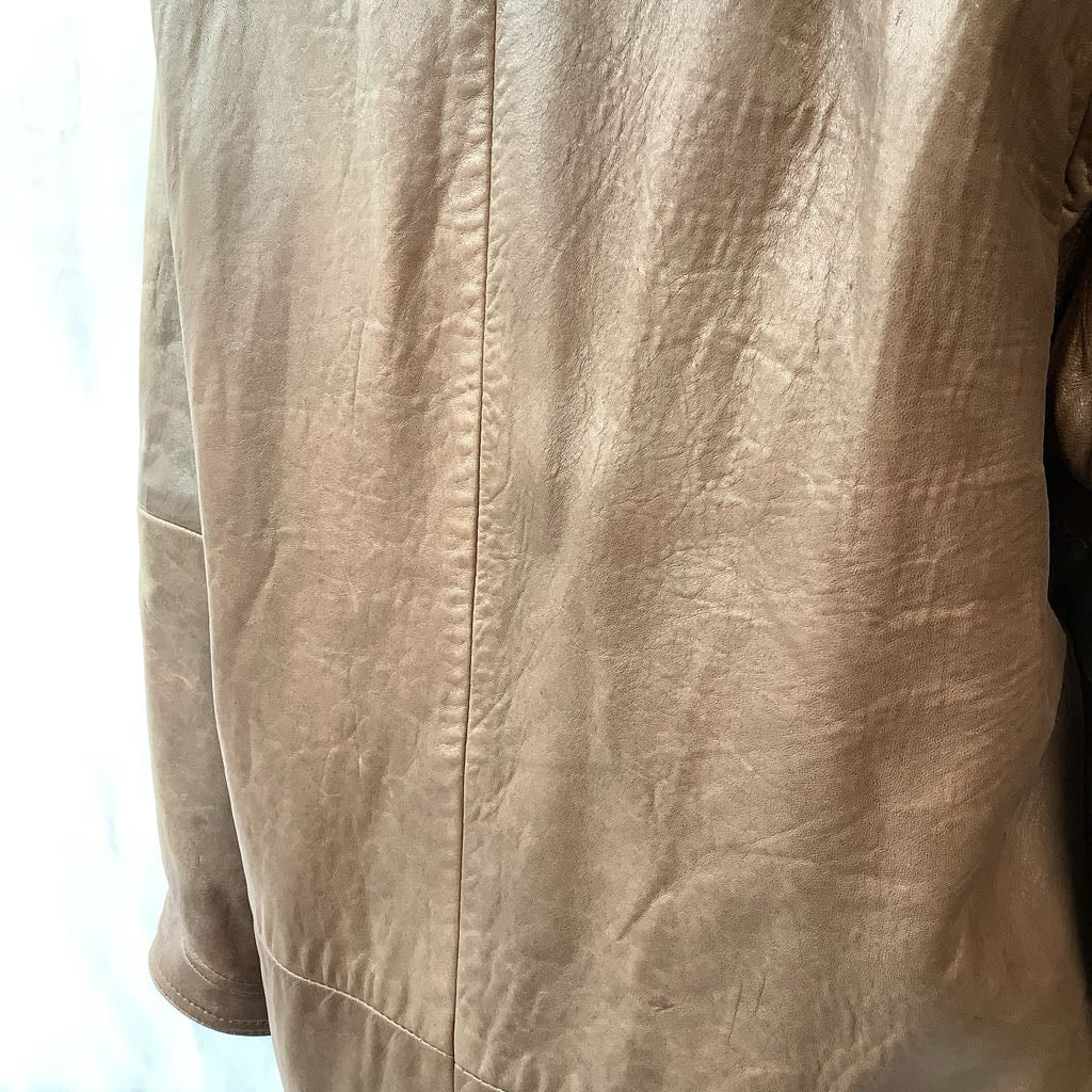 Vintage 1980s Jayskins Cagnac Oversized Leather Jacket w/ Beautiful Hardware