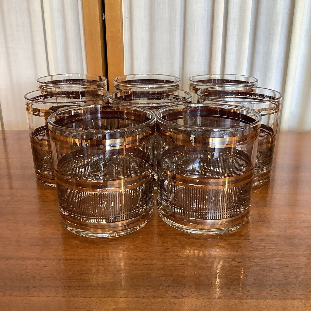 Georges Briard Vintage Lowball Glasses
