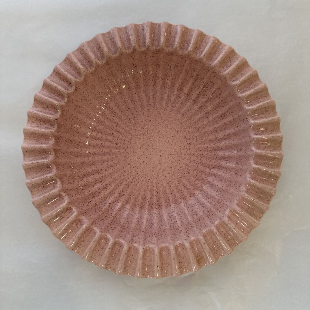 Mid Century Modern Red Wing Speckled Pink Ashtray