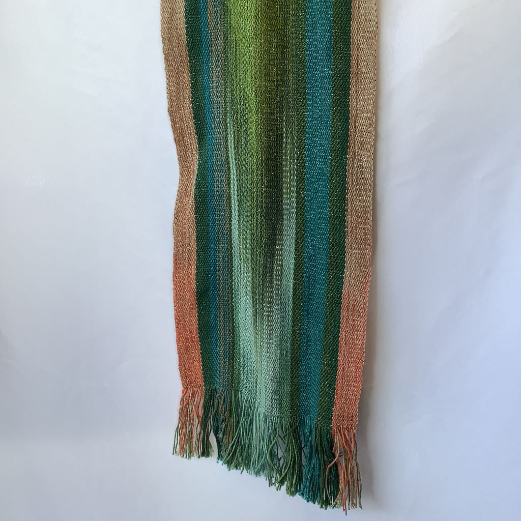 Knit Poncho with Sash