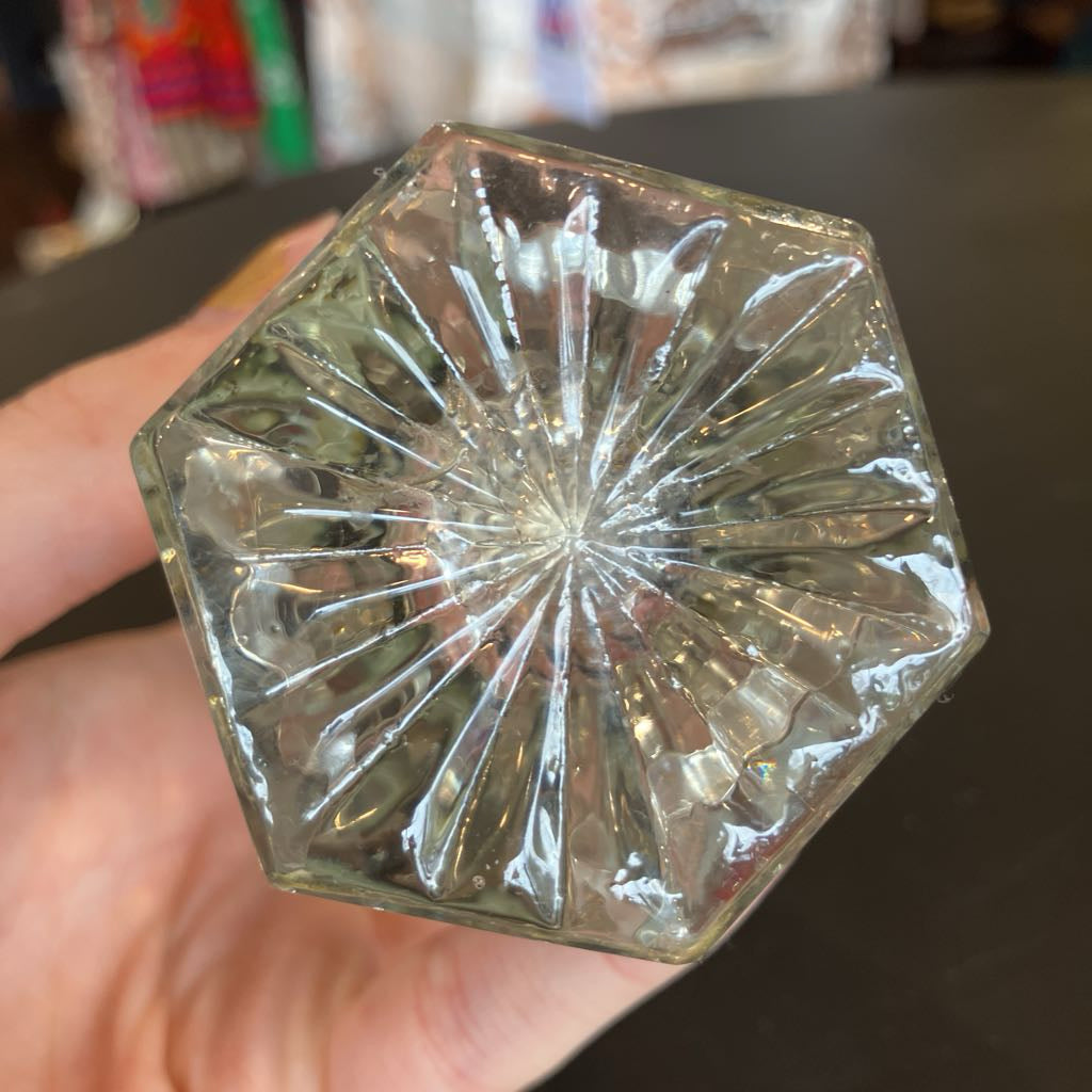 Mid Century Cut Crystal Lighter- Untested -As-Is
