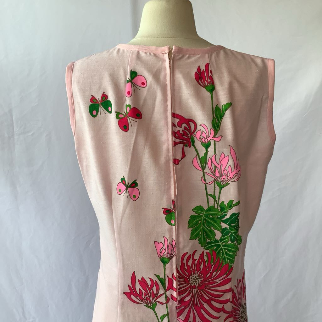 Vintage Handmade Alfred Shaheen Print Sheath