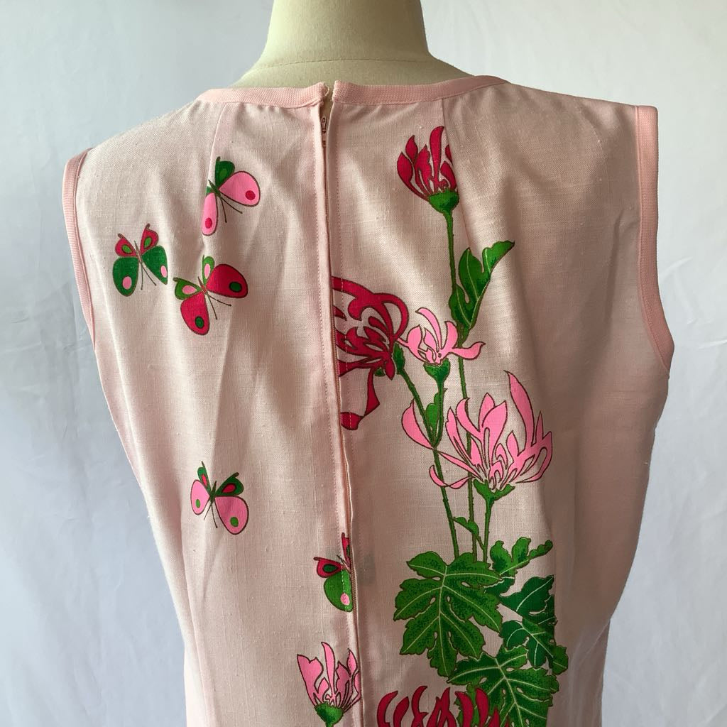 Vintage Handmade Alfred Shaheen Print Sheath