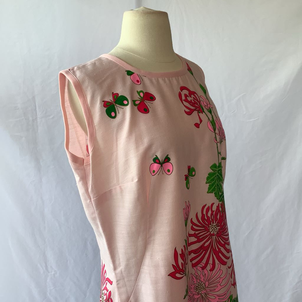 Vintage Handmade Alfred Shaheen Print Sheath