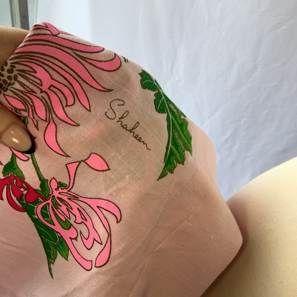 Vintage Handmade Alfred Shaheen Print Sheath