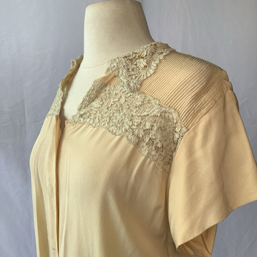 1950s Rayon and Soutache Blouse