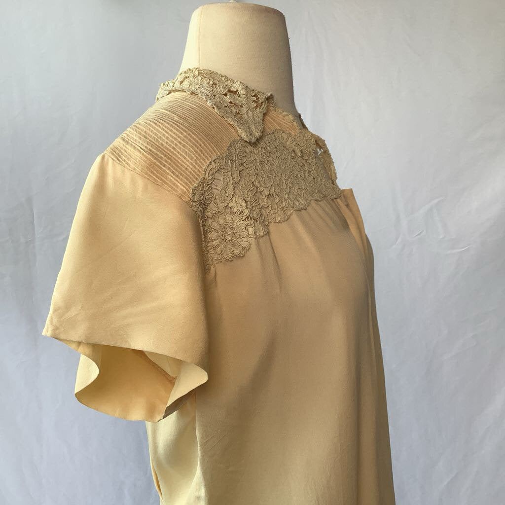 1950s Rayon and Soutache Blouse