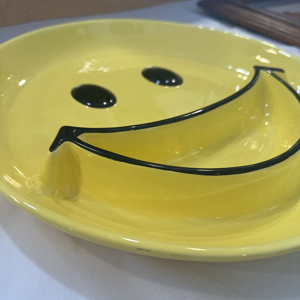 1997 Clay Art of SF Smiley Face 14" Platter
