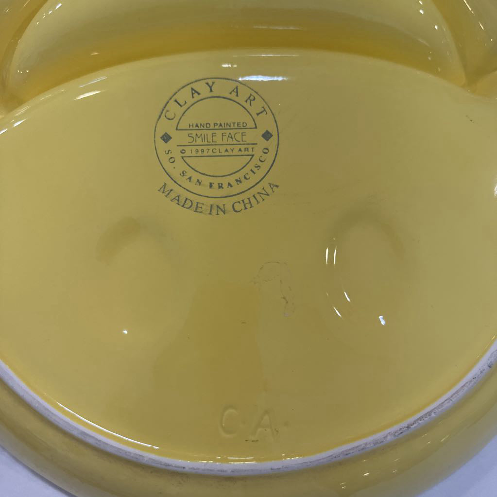 1997 Clay Art of SF Smiley Face 14" Platter