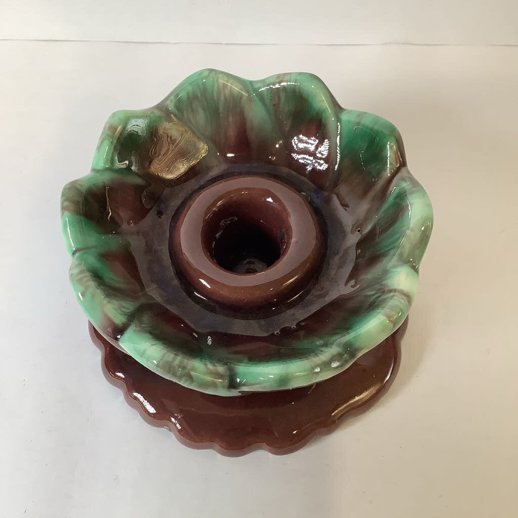 Vintage Haeger Lotus Candle Holders