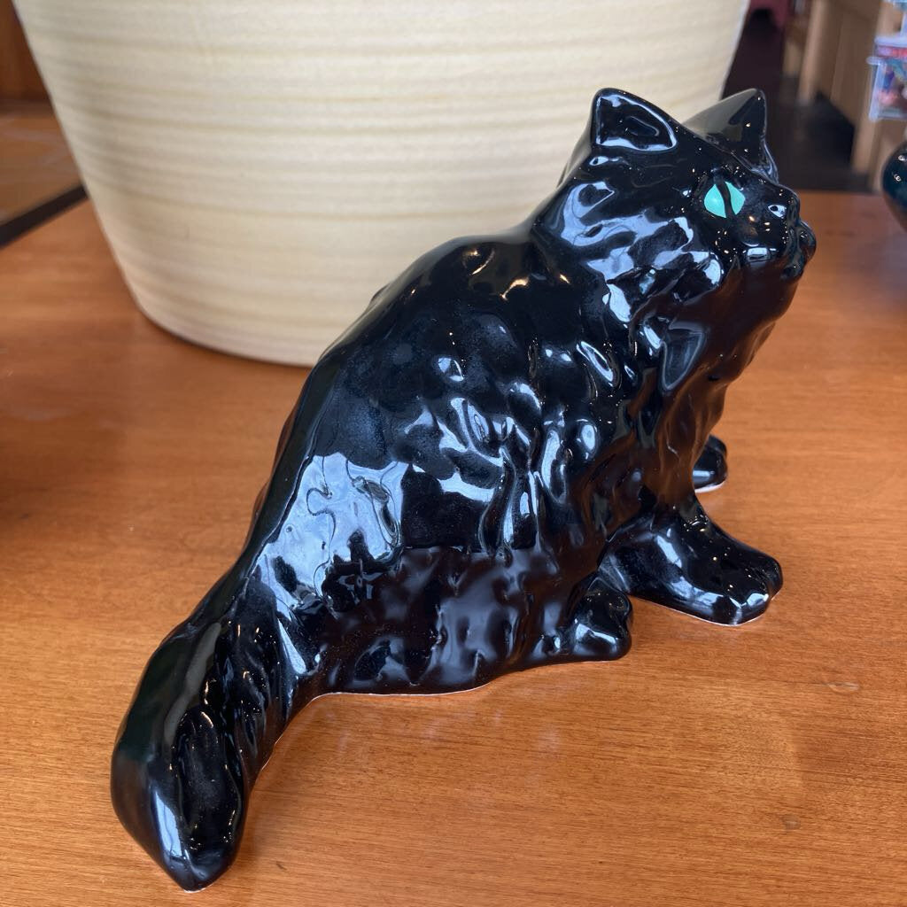 Vintage Ceramic Black Cat