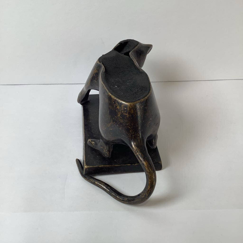 Vintage Brass Cat Tray