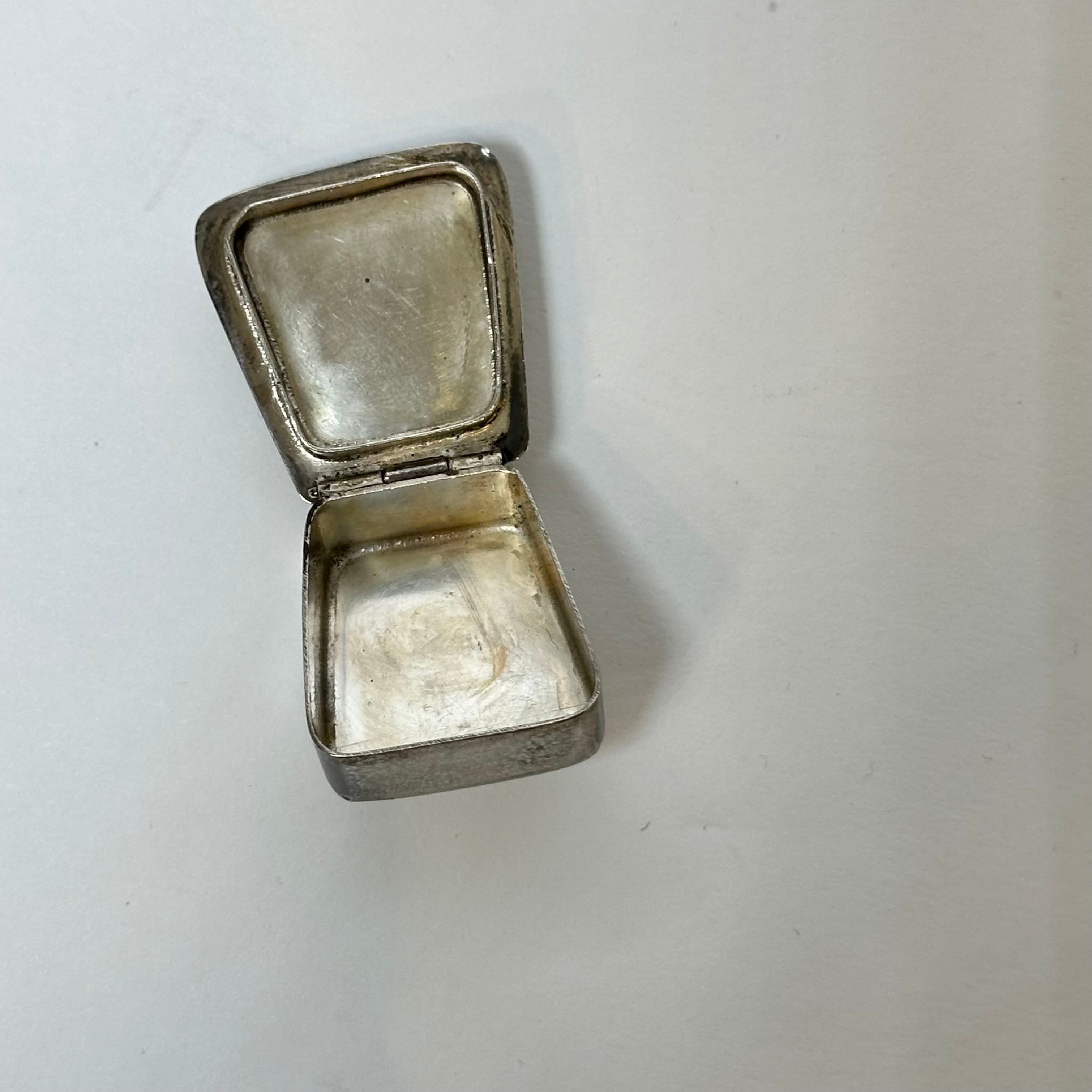 Sterling Silver Pill Box