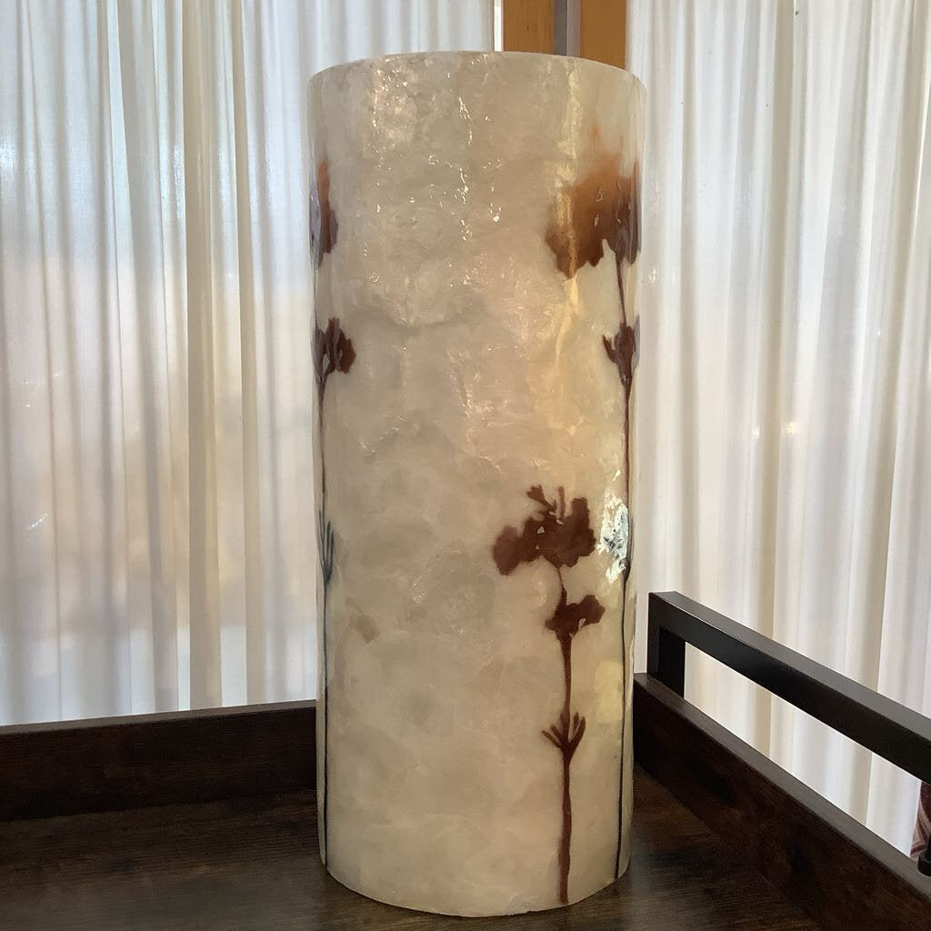 Vintage Fiberglass Floral Vase