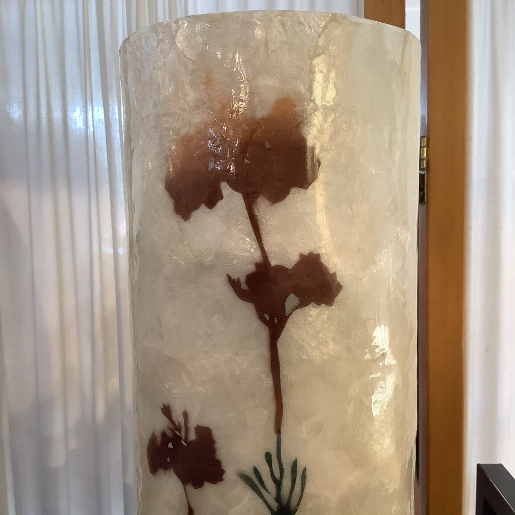 Vintage Fiberglass Floral Vase