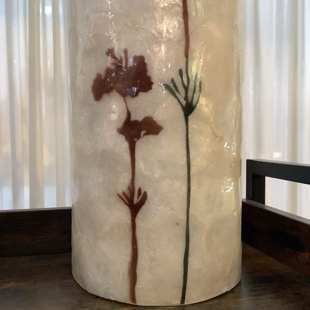 Vintage Fiberglass Floral Vase