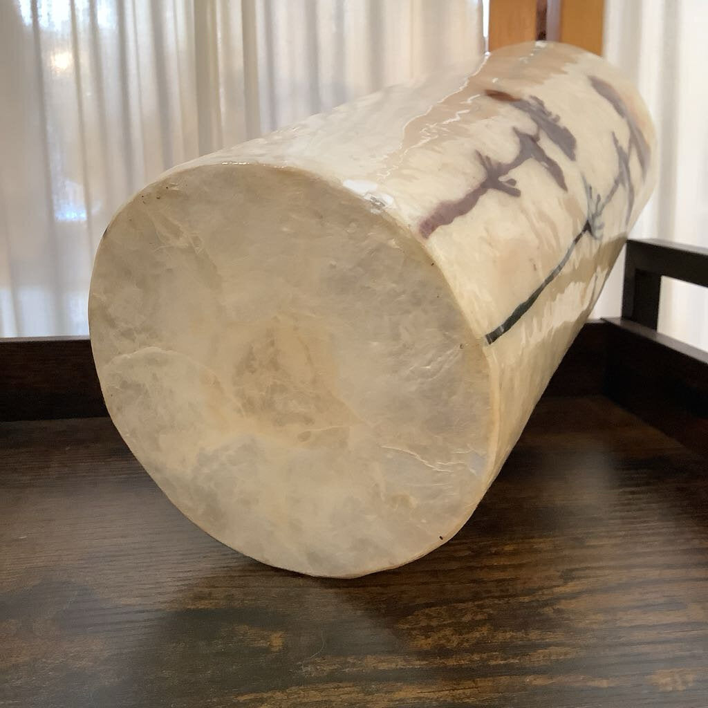 Vintage Fiberglass Floral Vase