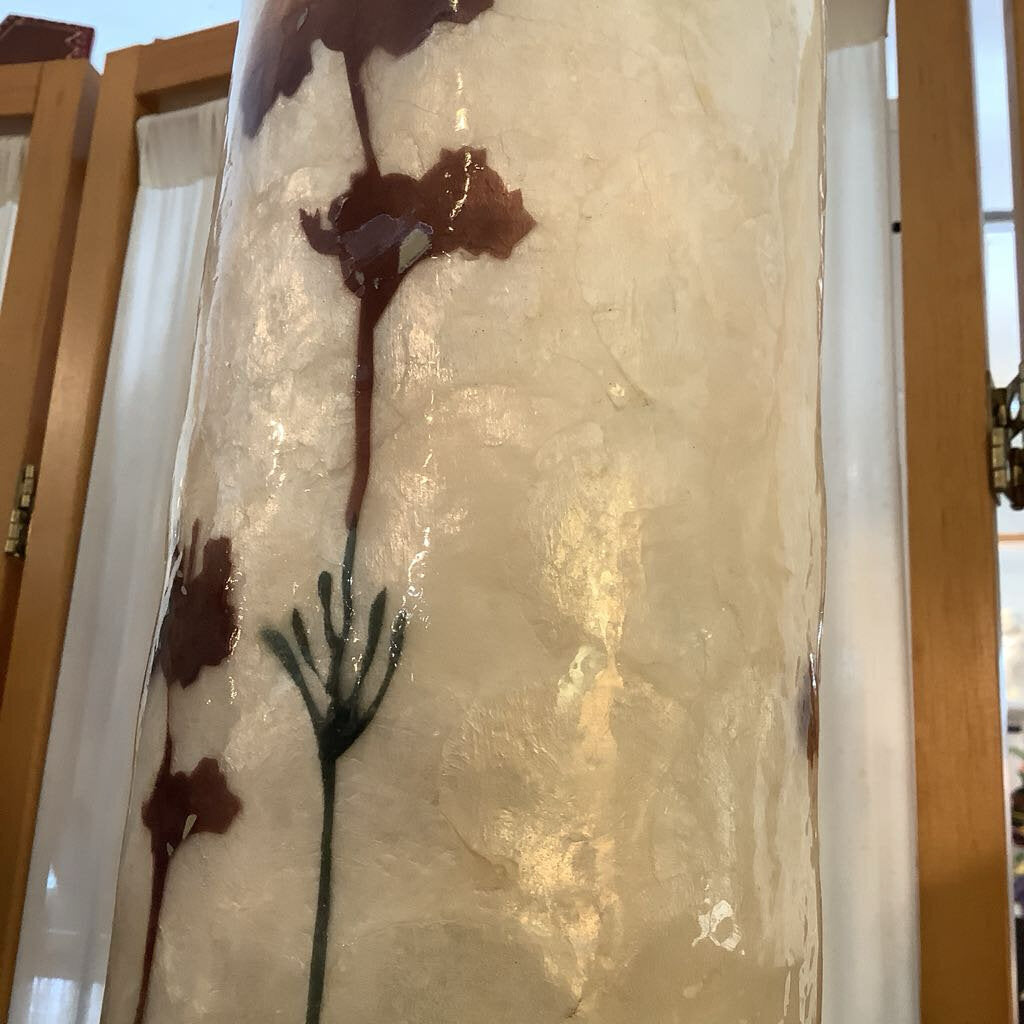 Vintage Fiberglass Floral Vase