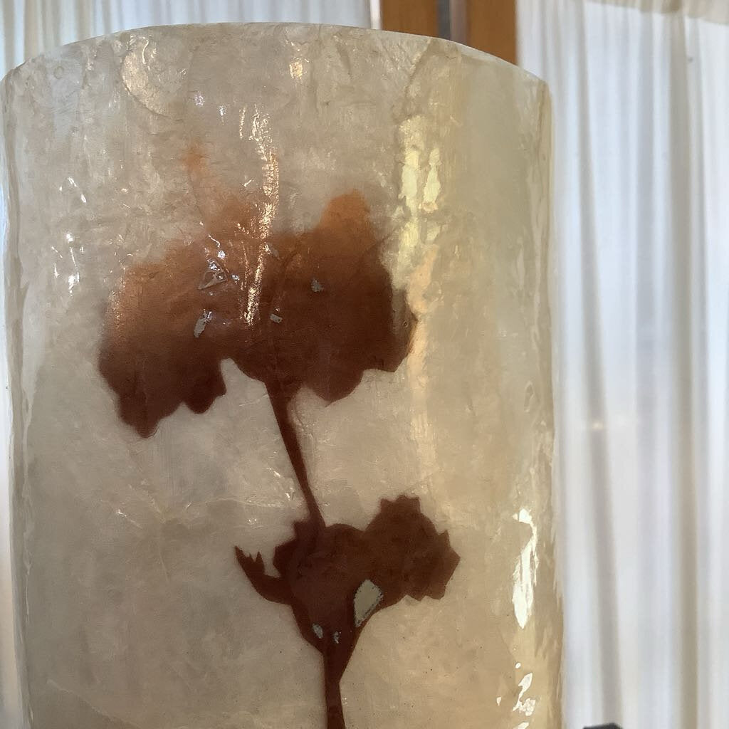 Vintage Fiberglass Floral Vase