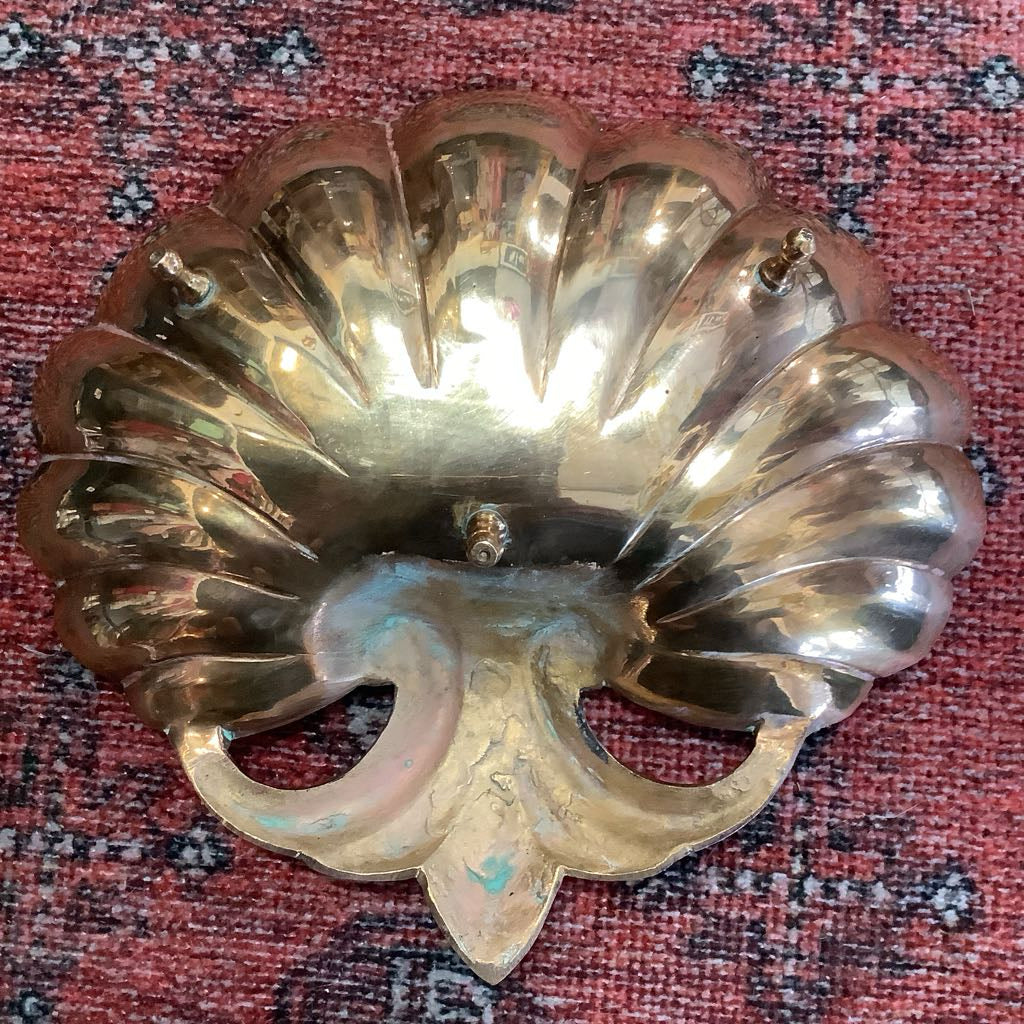 Vintage Brass Shell Dish