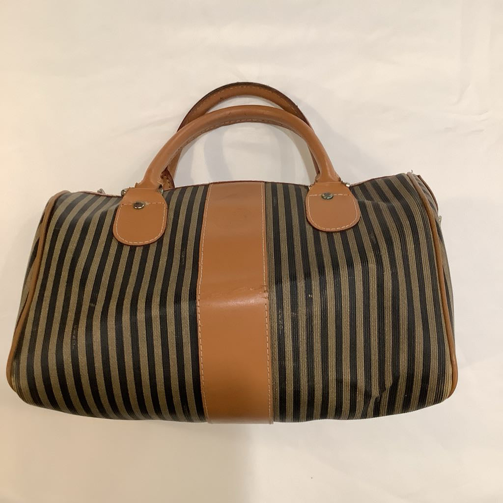 Vintage Fendi Pequin Boston Bag