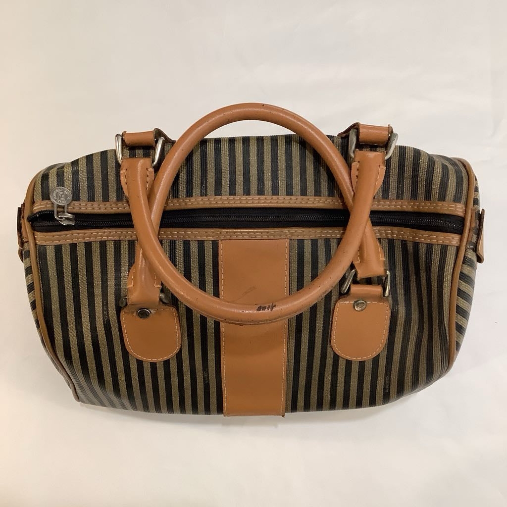 Vintage Fendi Pequin Boston Bag