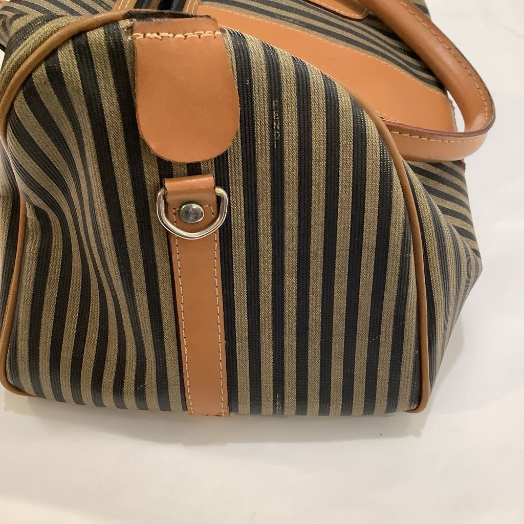 Vintage Fendi Pequin Boston Bag