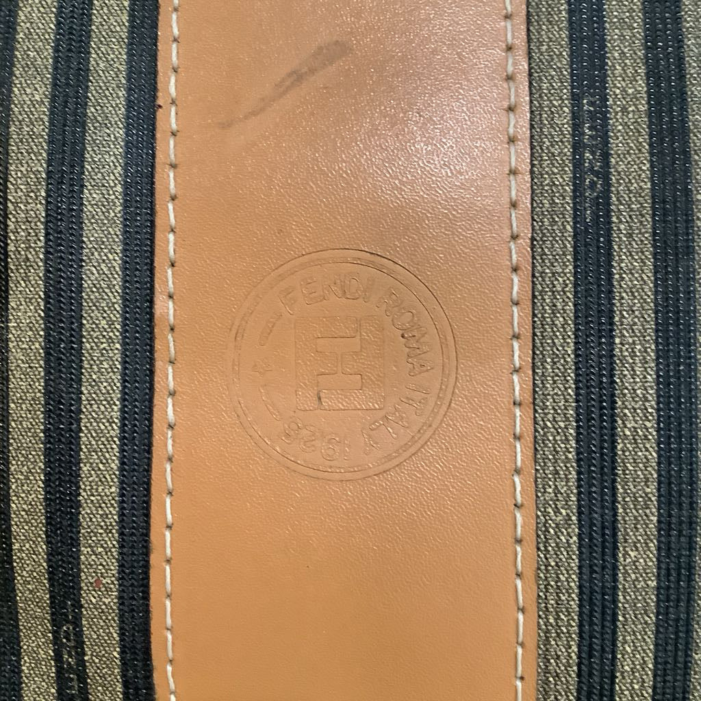 Vintage Fendi Pequin Boston Bag