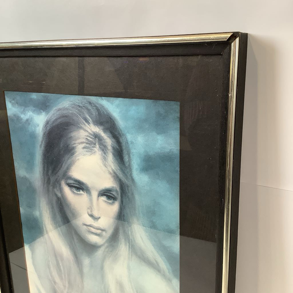 1970's Girl in Blue Portrait