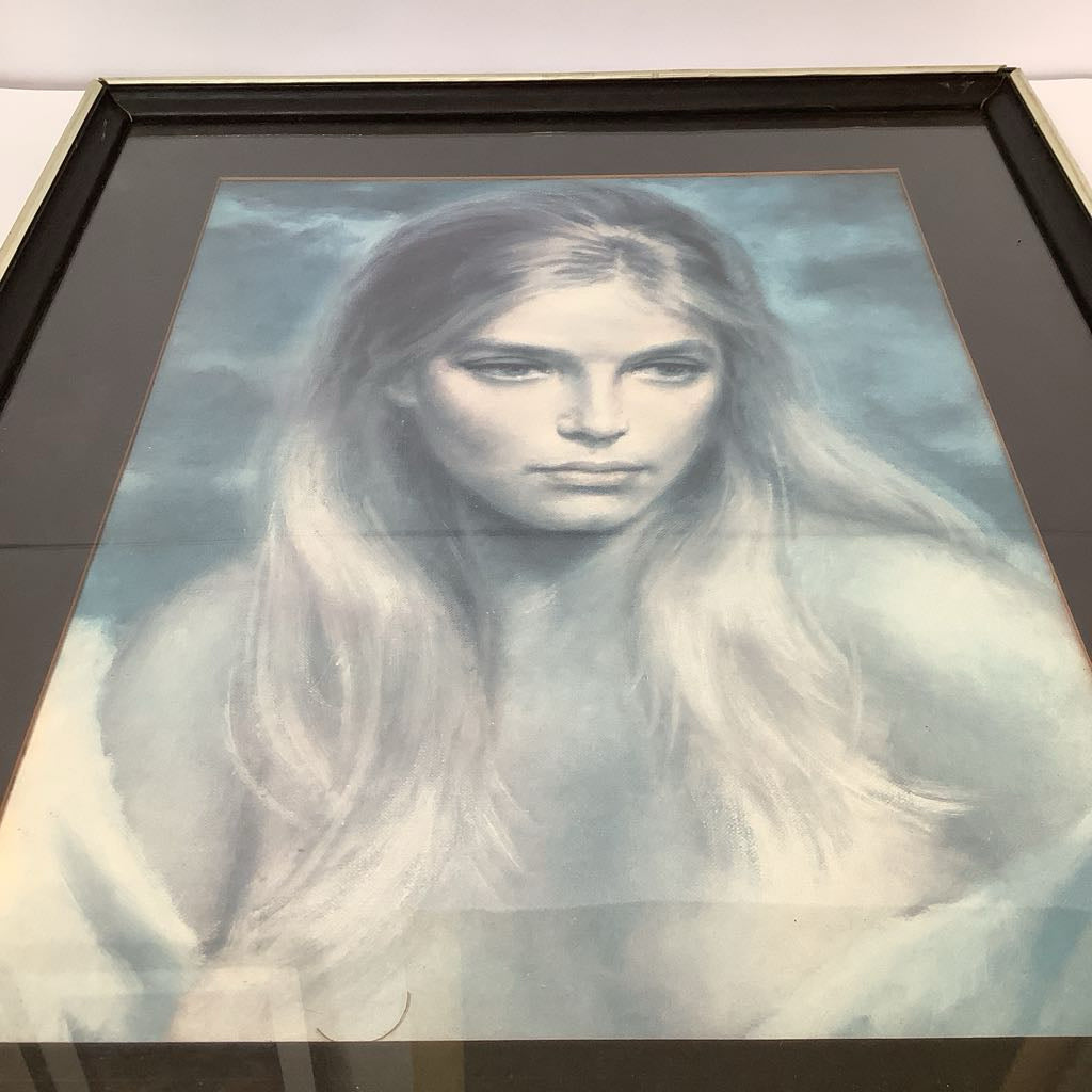 1970's Girl in Blue Portrait