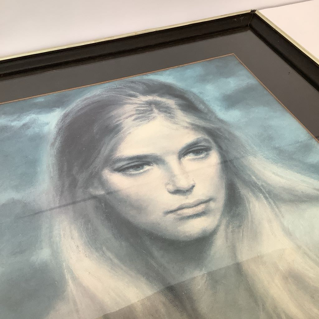 1970's Girl in Blue Portrait