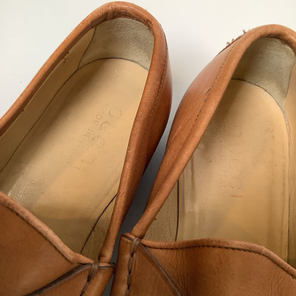 Authentic Vintage GUCCI Horsebit 1953 Loafers Tan Italian Leather