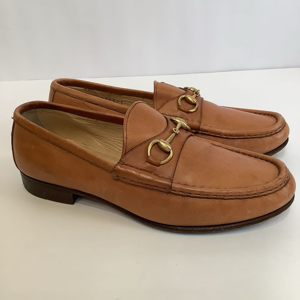 Authentic Vintage GUCCI Horsebit 1953 Loafers Tan Italian Leather